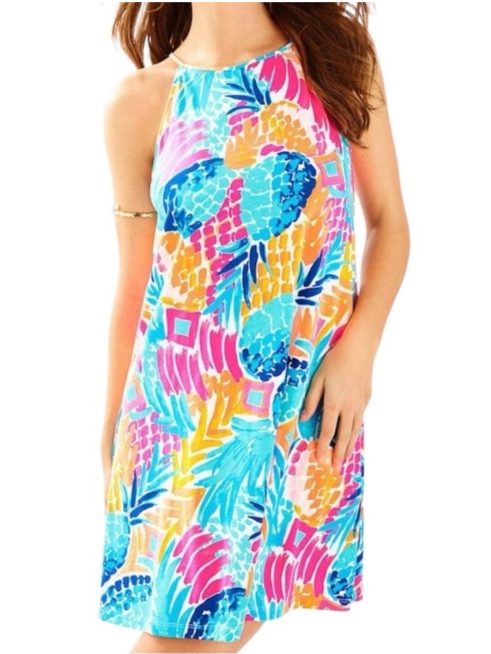NWOT Lilly Pulitzer Margot Pineapple Swing Dress